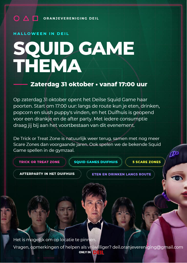 Haloween Squid Game-thema